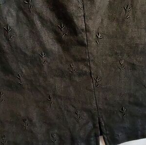 Black Linen Blend Tank